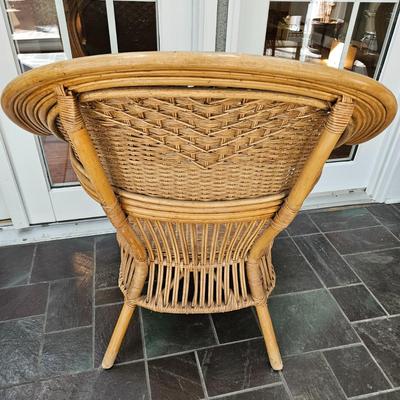 Pair of Wicker and Rattan Chairs (SR-DW)