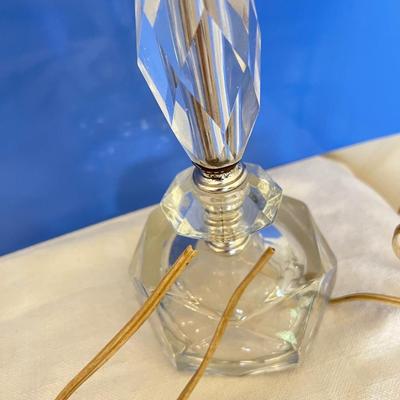 Decorative Vintage Glass Lot - Lamps, Cordial Decanter w Cups