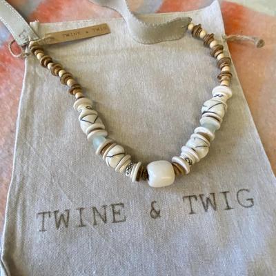 Set of Four Twine and Twig Necklaces