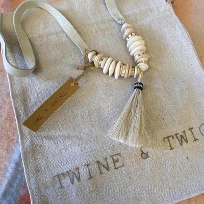 Set of Four Twine and Twig Necklaces