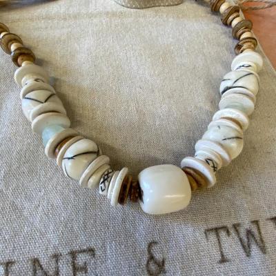 Set of Four Twine and Twig Necklaces