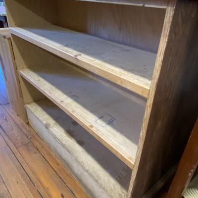 Rustic Two Sided Six Shelf Display Unit