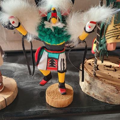 LOT OF 9 KACHINA DOLLS