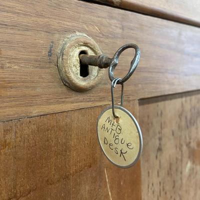 Antique Secretary Desk with Key