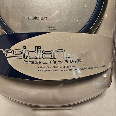 Two Presidian Portable CD Players (LR-JS)