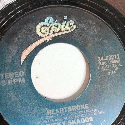 45 LP Records - Ricky Skaggs - Dan Seals - Terry Stafford and more!
