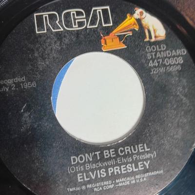 THREE Elvis Presley collectible 45 LP Records -