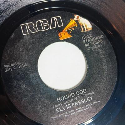 THREE Elvis Presley collectible 45 LP Records -