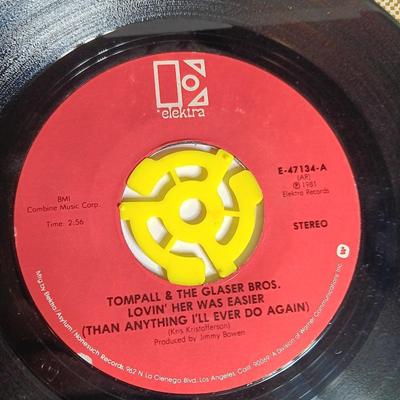 SIX 45 LP Records - Charlie Pride - Hank Thompson - Carl Perkins and more!