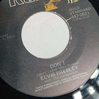 THREE Elvis Presley collectible -45 LP Records -