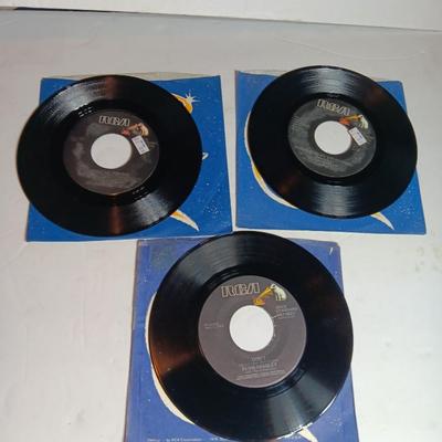THREE Elvis Presley collectible -45 LP Records -