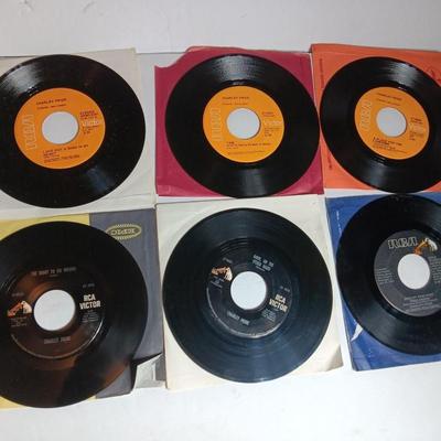 SIX 45 LP Records - ALL Charlie Pride