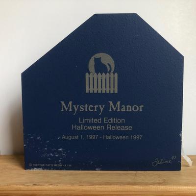 LOT 25K: Vintage The Cat's Meow Collection - Halloween & Fall incl. Limited Edition 1997 Mystery Manor & Eerie Estate