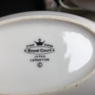 LOT 28K: Vintage Set of Royal Court Carnation China