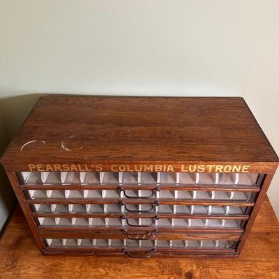 LOT 60D: Vintage Spool Cabinet