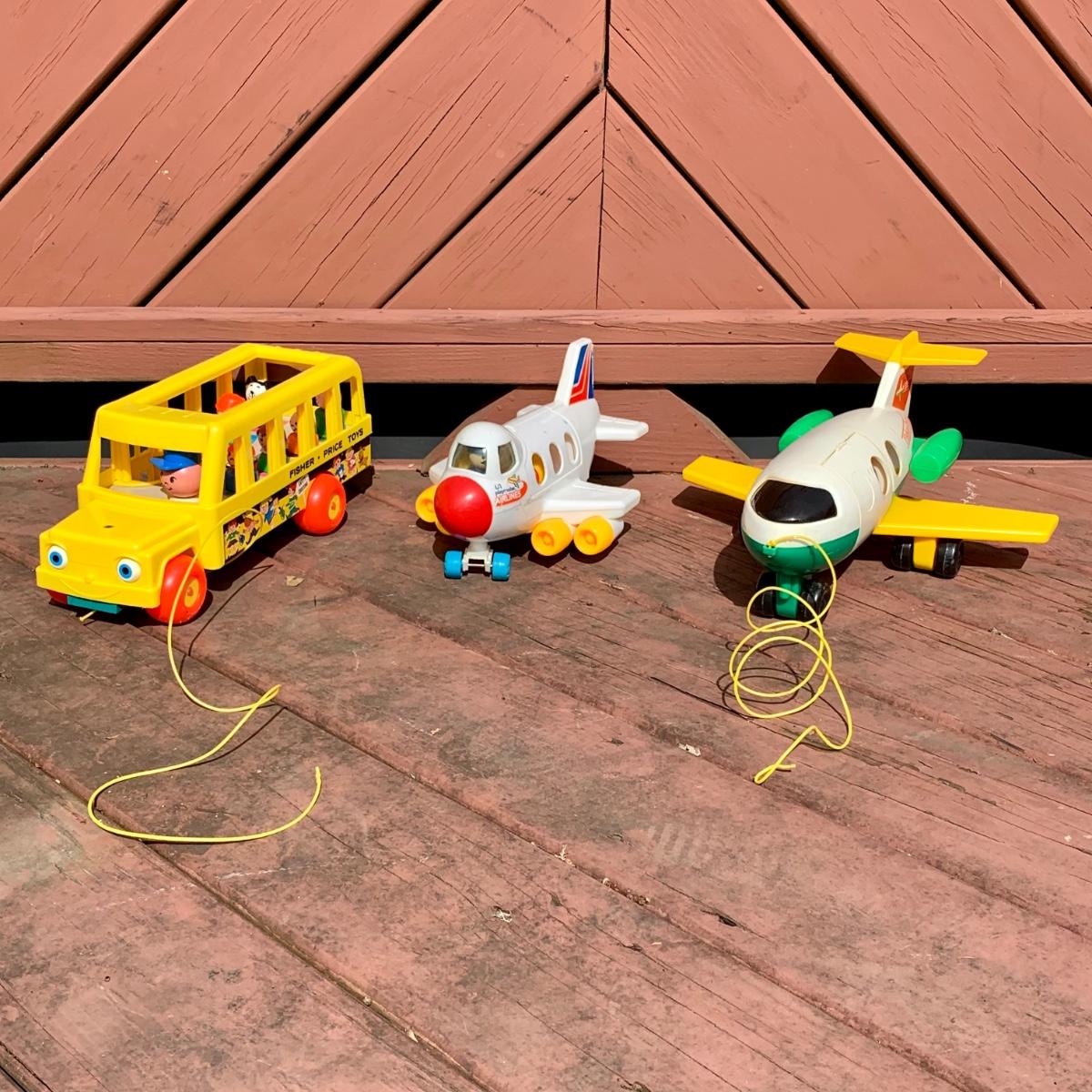 Fisher price school bus and airplane sale