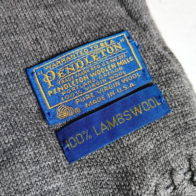 Pendleton lambswool scarf with another scarf and gloves