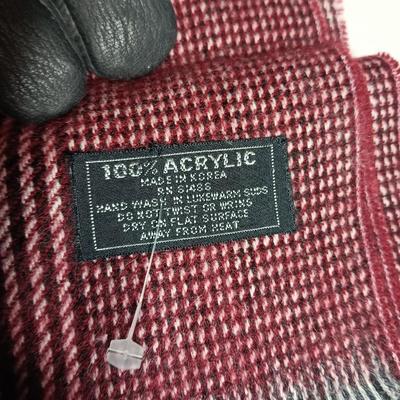 Pendleton lambswool scarf with another scarf and gloves