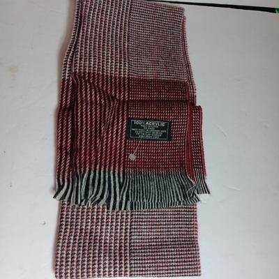 Pendleton lambswool scarf with another scarf and gloves
