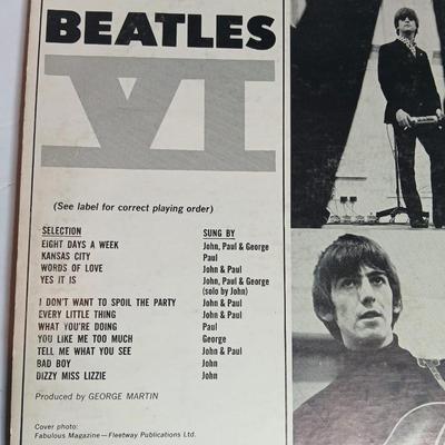 BEATLES VI Collectible LP Record VGC ST 2358 Vintage Beatles Album