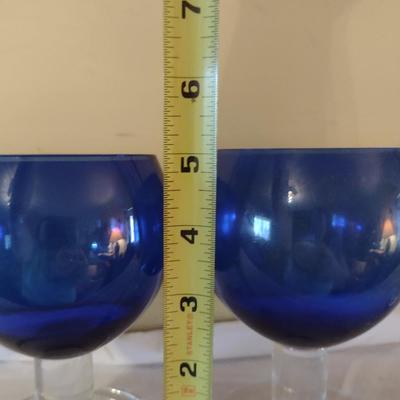 Set of Eight Short Stem Wine/Water Goblets