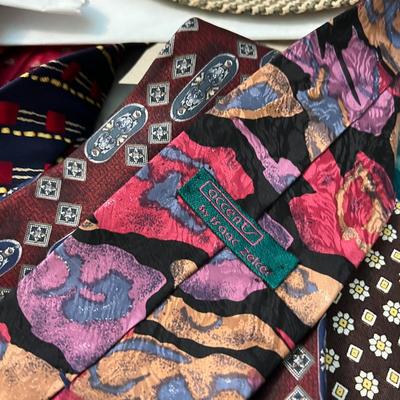 Menâ€™s Hats & Huge Ties Lot