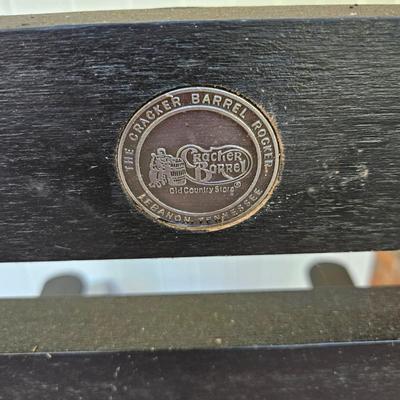 Pair of Cracker Barrel Rocking Chairs and a side Table (BY-DW)