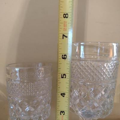 Collection of Anchor Hocking Wexford Glass Goblets