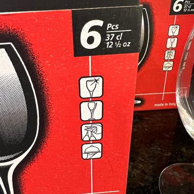 12 New In Boxes Fiore Wine Glasses