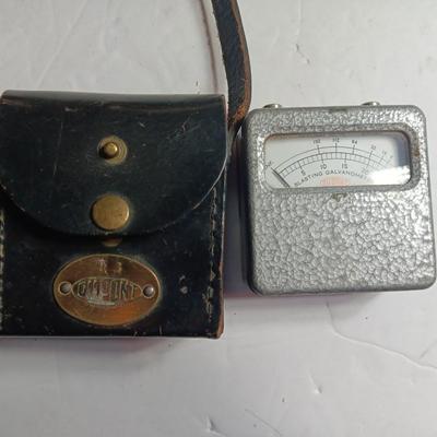 Vintage Coal Mine Blasting Galvanometer with case