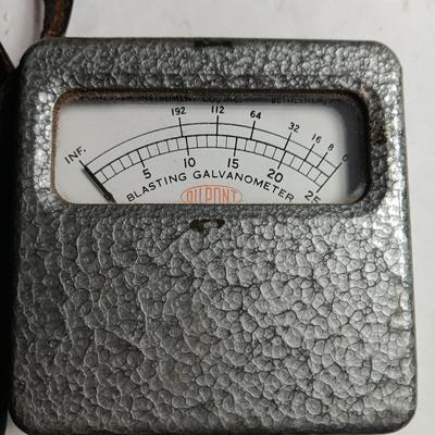 Vintage Coal Mine Blasting Galvanometer with case