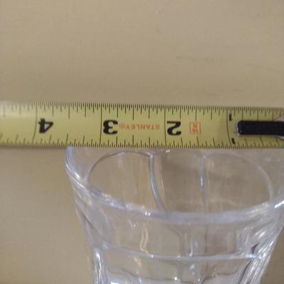 Mikasa Sweet Swirl Clear Glass Wine/Water Goblets- 7 Pieces