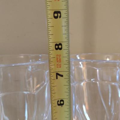 Mikasa Sweet Swirl Clear Glass Wine/Water Goblets- 7 Pieces