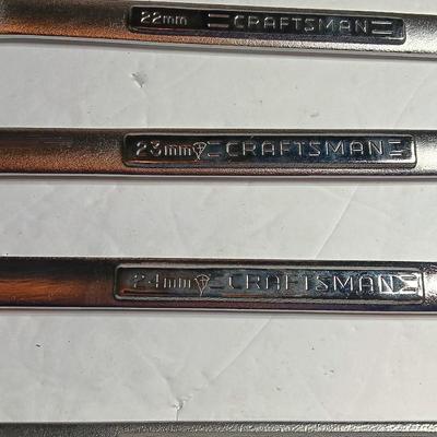 Craftsman Wrenches 22 MM - 23 MM - 24 MM - 25 MM - CRAFTSMAN TOOLS