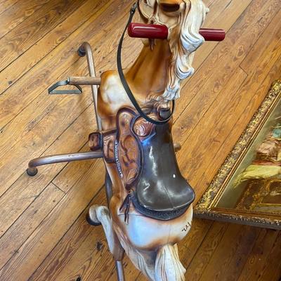 Antique Three Legged Rocking Horse