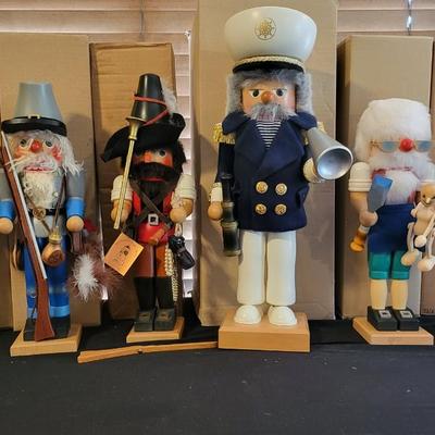 LOT OF 6 HAND CARVED GERMAN NUTCRACKERS-CHRISTIAN ULBRICHT