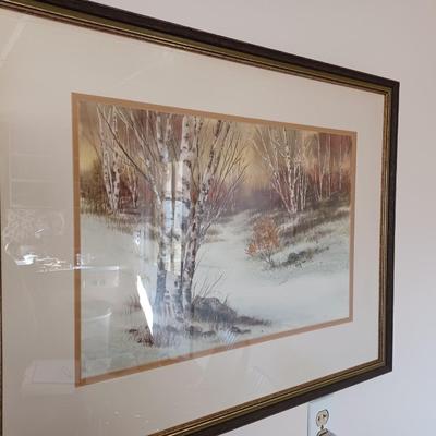 winter painting by Pat kelly