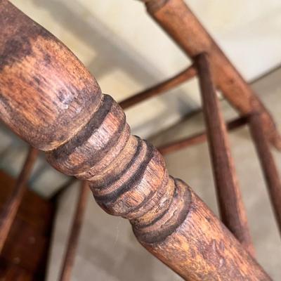 Primitive vintage short stool