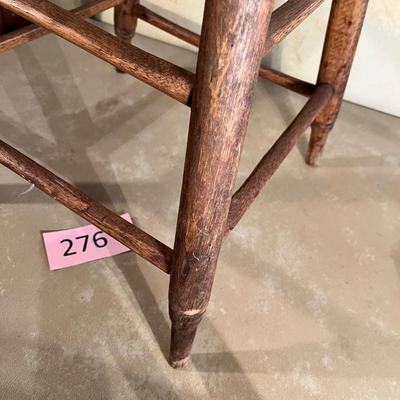 Primitive vintage short stool