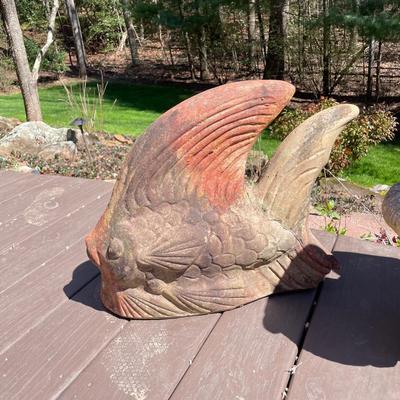 Concrete Pelican & Outdoor Fish (BY-DW)