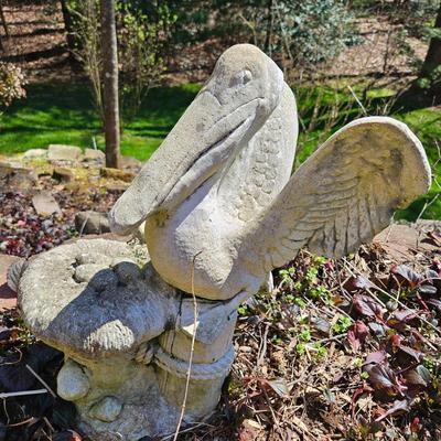 Concrete Pelican & Outdoor Fish (BY-DW)