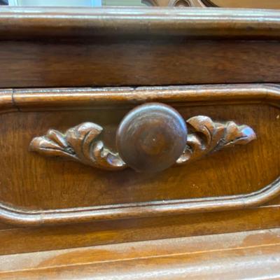 Antique Dresser With Swivel Mirror