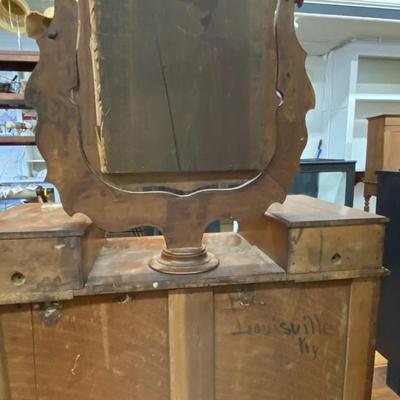 Antique Dresser With Swivel Mirror