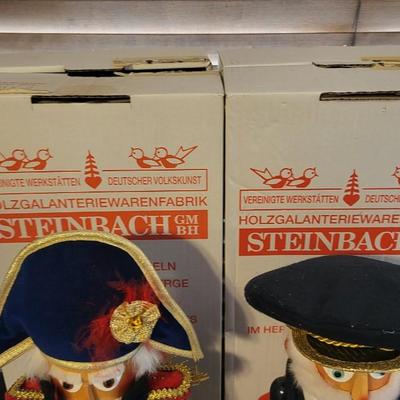 LOT OF 7 HAND CARVED GERMAN STEINBACH NUTCRACKERS
