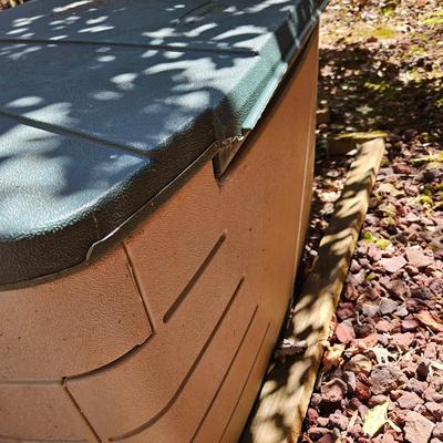 A Pair of Rubbermaid Outdoor Storage Cabinets (BY-DW)