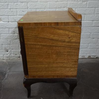 Vintage Art Deco Style Wood Side Table