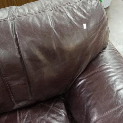 Oversized Leather Club Chair