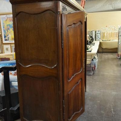 Large Wooden Armoire Wardrobe with 3 Doors