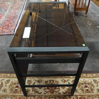 Glass Top Modern Metal Desk