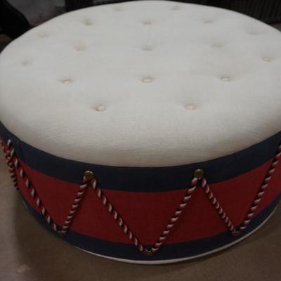 Drum Fabric Ottoman